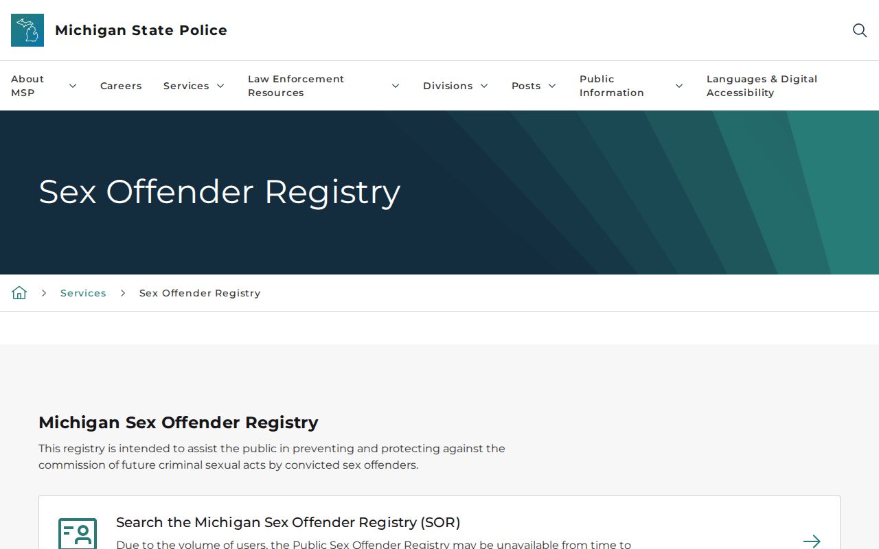 Michigan registry photo source limits for Antrim County released inmate mugshots